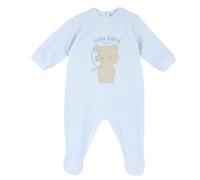 Chicco Tutina Con Apertura Patello, In Ciniglia Bimbo 0-24, Azzurro (2) 1M, 1 mesi, Designed in Italy