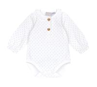 Chicco, Body Elegante Neonato e Neonata, Body a Maniche Lunghe, in Morbido Cotone, con Comoda Apertura Frontale, Abbigliamento Bambino e Bambina 0-24 Mesi, Idee Regalo Nascita, Designed in Italy