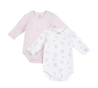 Chicco Body In Cotone, A Manica Lunga, Apertura Entrogamba, Pigiamino per bambino e neonato Unisex - Bimbi 0-24, Rosa, 3 mesi