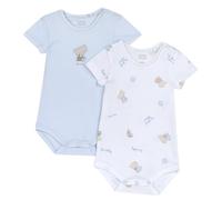 Chicco Set Body Con Maniche Corte Aggiuntivo Unisex - Bimbi 0-24, Azzurro Chiaro, 6 mesi