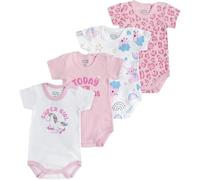 Chicco, Body Neonato e Neonata, Set di 4 Body con Maniche Corte in 100% Cotone, Unisex Bambino e Bambina 0-24 Mesi, Designed in Italy