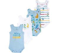 Chicco, Body Neonato e Neonata, Set di 4 Body Senza Maniche, in 100% Cotone, con Comoda Apertura, Abbigliamento Neonato 0-3 Mesi, Idee Regalo Nascita