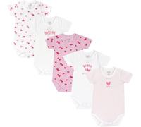 Chicco, Body Neonato e Neonata, Set di 5 Body a Maniche Corte 100% Cotone, Unisex Bambino e Bambina 0-24 Mesi, Designed in Italy