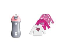 Chicco Borraccia+T-shirt a maniche lunghe - Fucsia