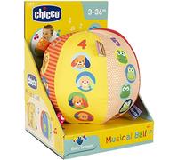 Chicco Calcio, Morbida Palla Musicale Elettronica, Tessuti Diversi ed Etichette, Musica Piacevole e Melodie