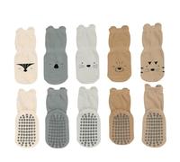 Chicco, Calze Antiscivolo Bambino e Bambina, Set di 5 Paia di Calzini Antiscivolo per Bambini, in Morbido Cotone, Abbigliamento Bambino e Bambina, Designed in Italy