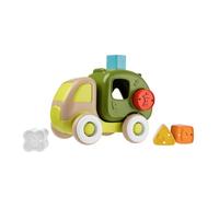 Chicco Camioncino dei Rifiuti, Gioco Educativo Forme Incastro, 5 Formine, per la Coordinazione Occhio-Mano, in Plastica Riciclata, Made in Italy, Giochi Bambini 10 Mesi -3 Anni