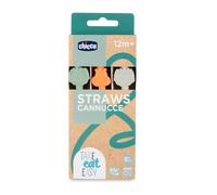 Chicco cannucce in silicone 12 mesi+ Confezione da 6 Pezzi