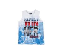 CHICCO Canotta bambino 6 anni - cm 116 color bianco con stampa grattacieli e scritta WINNER