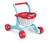 Chicco Carrello Primi Passi 2in1, Robusto con Ruote, Primi Passi per Bambini, Gioco di Ruolo Spesa e Forme, con Sedile per Bambola, Gioco Creativo, Include 3 Frutti, Giochi Primi Passi, 9-24 Mesi