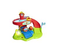 Chicco Caserma dei Pompieri Centro attività per Bambini Elettronico Parlante con Mini Veicoli Turbo Ball e Palline, Trottola Elettronica, attività Manuali, Luci e Suoni, Giochi Bambini 1 Anno, 4 Anni