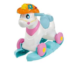 Chicco - Cavallo per passeggini a Dondolo Baby Rodeo 3 in 1 Interattivo con Suoni Bilingue, Multicolore (ARTSANA Spain 00011314000040)