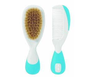 CHICCO CEPILLO Y PEINE PELO NATURAL AZUL