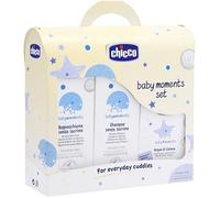 Chicco CHICCO BABY MOMENTS SET BAGNOCHIUMA PELLI DELICATE 200 ML + SHAMPOO PELLI DELICATE 200 ML + PASTA CAMBIO PELLI DELICATE 100 ML
