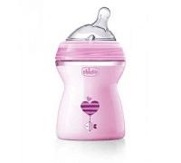 Chicco CHICCO BIBERON NATFEEL 2M+ GIRL 250 ML