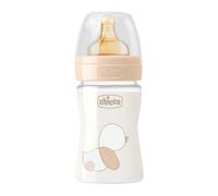 Chicco CHICCO BIBERON ORIGINAL 150ML VETRO 1 FORO 1 FORO UNISEX CON TETTARELLA IN CAUCCIU'