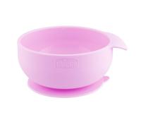 Chicco Ciotola in Silicone per Alimenti Semiliquidi Colore Rosa, 1 Pezzo