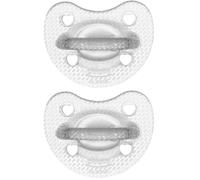 Chicco PhysioForma - Succhietto Gommotto 6-16M Crystal in Silicone, 2 Pezzi