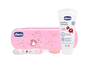 Chicco CHICCO SET DENTALE ROSA CON FLUORO