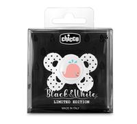 Chicco Succhicco Comfort Silicone Black&White 0-6m