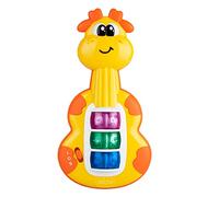 Chicco Chitarra Giraffa, Baby Senses, Bilingue, Primo gioco parlante musicale, Facile da Afferrare, Con 3 Tasti per imparare la prime Note Musicali, Lettere e Parole in Italiano e Inglese, 6-36 mesi