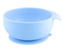 Ciotola Chicco in Silicone Azzurro