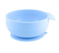 Chicco Ciotola in Silicone per Alimenti Semiliquidi Colore Azzurro, 1 Pezzo