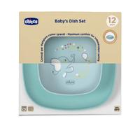 Chicco ciotola e piatto piano 12m+ azzurro