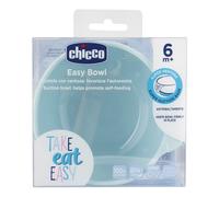 Chicco Ciotola in Silicone per Alimenti Semiliquidi Colore Azzurro, 1 Pezzo
