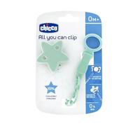 Clip Chicco Con Catenella All You Can Stella Verde