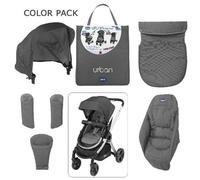 Chicco Confezione Accessori Colore Chicco - Per Passeggino Urbano - Antracite S_