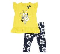 Chicco, Completo Bambina con T-shirt e Leggings a Pinocchietto con Coulisse e Vita Elasticizzata, con Grafiche Moderne e alla Moda, Vestibilità Morbida, in Cotone, Lavabile in Lavatrice, Abbigliamento Bambina e Ragazza, Designed in Italy