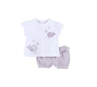 Chicco, Completo Bambina, T-shirt e Pantaloncini, con Tenere e Simpatiche Fantasie, Designed in Italy, Abbigliamento Neonata 0-24 Mesi, Idee Regalo Nascita