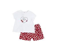 Chicco, Completo Bambina, T-shirt e Pantaloncini, con Tenere e Simpatiche Fantasie, Designed in Italy, Abbigliamento Neonata 0-24 Mesi, Idee Regalo Nascita