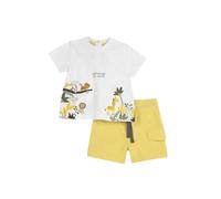 Chicco, Completo Bambino, T-shirt e Pantaloncini, con Tenere e Simpatiche Fantasie, Designed in Italy, Abbigliamento Neonato 0-24 Mesi, Idee Regalo Nascita