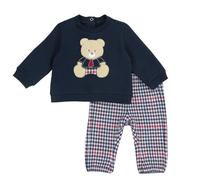 Chicco Completo Due Pezzi: Felpa E Pantaloni, T-shirt Bimbo 0-24, Blu (1), 2 anni