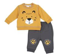 Chicco Completo Due Pezzi: Felpa E Pantaloni, T-shirt Bimbo 0-24, Ocra, 2 anni