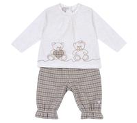 Chicco, Completo Neonata con Maglietta e Pantaloni, in Morbido Tessuto, Abbigliamento Bambina 0-24 Mesi, Idee Regalo Nascita, Designed in Italy