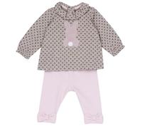 Chicco, Completo Neonata con Maglietta e Pantaloni, in Morbido Tessuto, Abbigliamento Bambina 0-24 Mesi, Idee Regalo Nascita, Designed in Italy