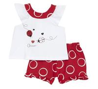 Chicco, Completo Neonata con T-shirt e Pantaloncini Corti, con Apertura sulla Schiena con Bottoncini, con Grafiche Moderne e alla Moda, in Cotone, Lavabile in Lavatrice, 0-24 Mesi, Designed in Italy