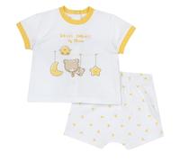 Chicco, Completo Neonata con T-shirt e Pantaloncini Corti, con Apertura sulla Schiena con Bottoncini, con Grafiche Moderne e alla Moda, in Cotone, Lavabile in Lavatrice, 0-24 Mesi, Designed in Italy