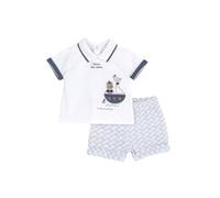 Chicco, Completo Neonato e Neonata, con Maglietta e Pantaloncini Eleganti, Ideale per Feste ed Eventi, Designed in Italy, Abbigliamento Neonato e Neonata 0-24 Mesi
