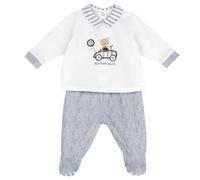 Chicco Completo neonato e neonata maglietta e ghettine in morbido cotone design italiano