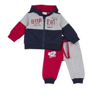 Chicco Completo Tuta Due Pezzi: Felpa Con Zip E Pantaloni, Tuta Bambini e ragazzi, Rosso, 3 mesi