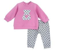 Chicco Completo Tuta Due Pezzi: Felpa E Pantaloni, Tuta Bambine e ragazze, Rosa (2), 3 mesi