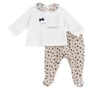 Chicco Coprifasce E Ghettina In Ciniglia, Pigiamino per bambino e neonato Unisex - Bimbi 0-24, Beige (1) - 1M, 0 mesi