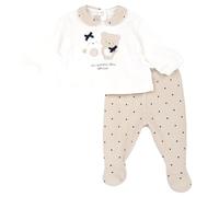 Chicco Coprifasce E Ghettina In Ciniglia, Pigiamino per bambino e neonato Unisex - Bimbi 0-24, Beige (2), 3 mesi