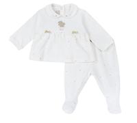 Chicco Coprifasce E Ghettina In Ciniglia, Pigiamino per bambino e neonato Unisex - Bimbi 0-24, Bianco (2) - 1M, 0 mesi