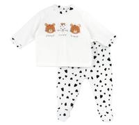 Chicco Coprifasce E Ghettina In Ciniglia, Pigiamino per bambino e neonato Unisex - Bimbi 0-24, Bianco (4) - 1M, 0 mesi