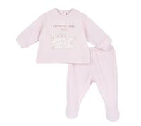 Chicco Coprifasce E Ghettina In Ciniglia, Pigiamino per bambino e neonato Unisex - Bimbi 0-24, Rosa (2) - 1M, 0 mesi